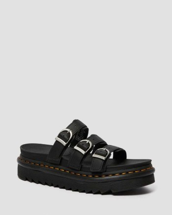 Dr Martens Blaire Leather Sandale Damske Čierne | 3026-SUVIH